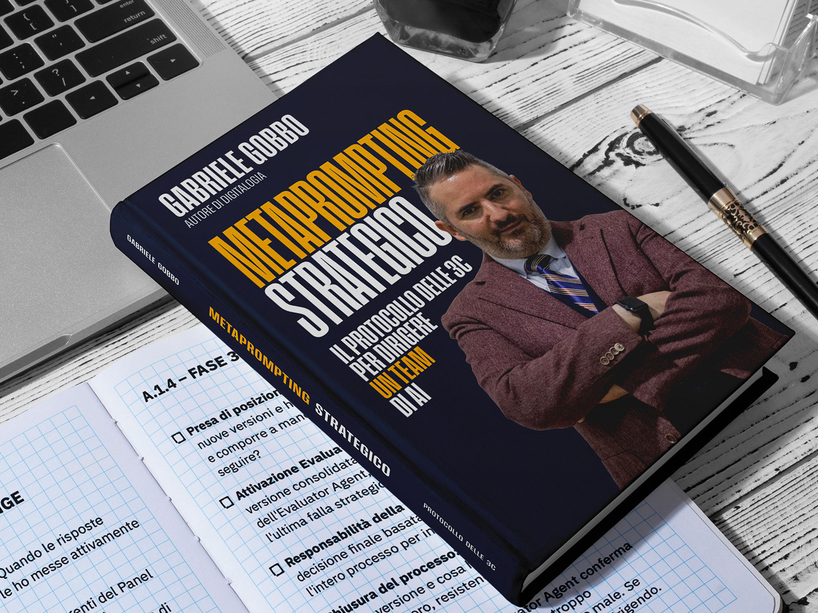 Anteprima pagine Metaprompting Strategico - Playbook operativo con schede 3C
